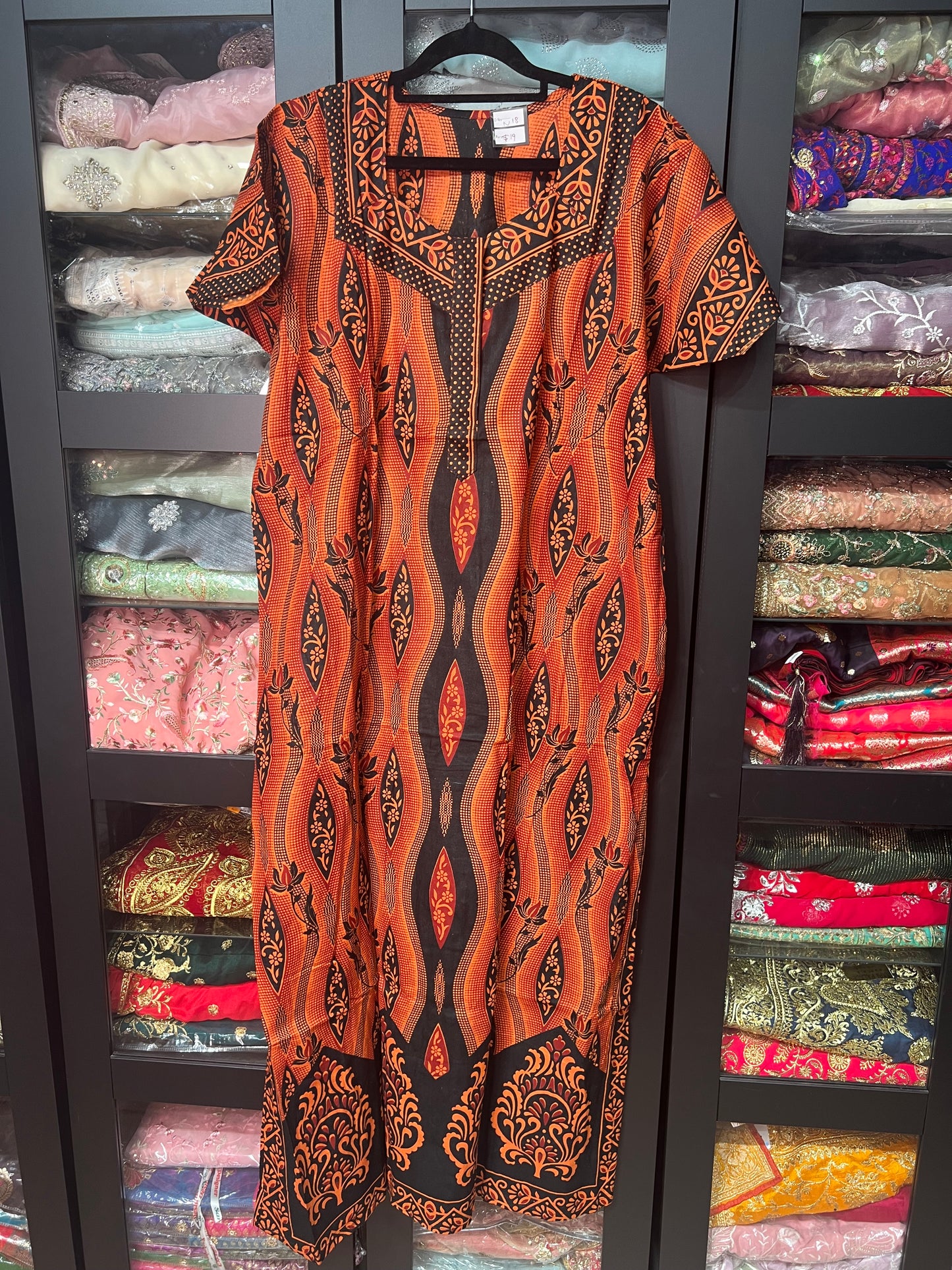 Free size Indian Cotton Nighty Nightgown NI18