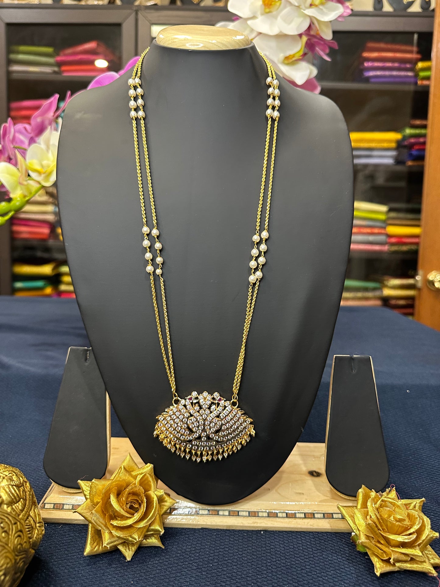 Impon Indian Necklace Annam Pathakkam Haram Wedding Jewellery N18