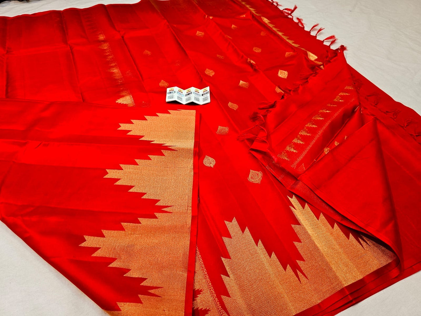 Kanchipuram Pure Silk Saree Bridal Indian Kanjivaram Sari SPK301