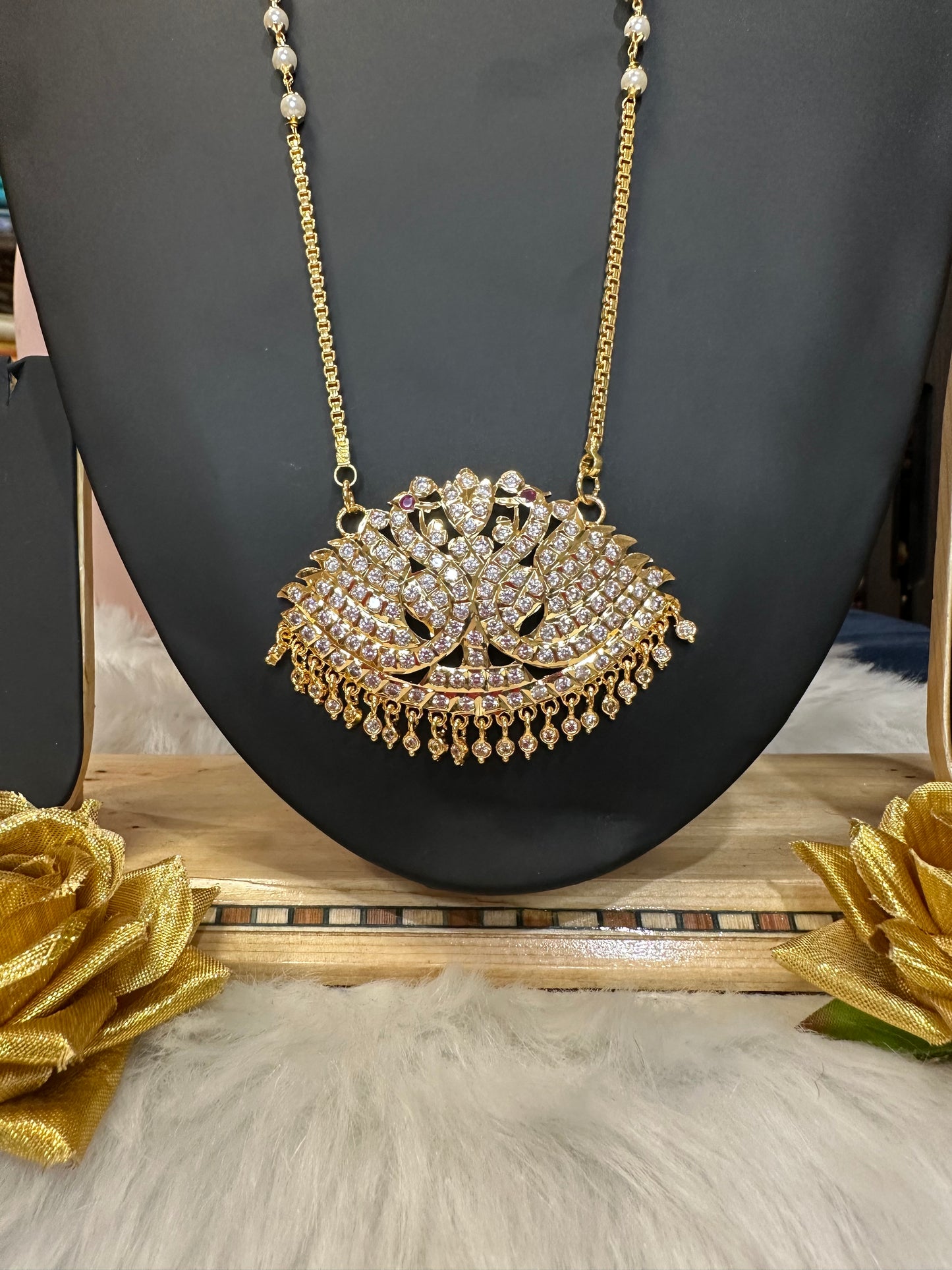 Impon Indian Necklace Annam Pathakkam Haram Wedding Jewellery N28