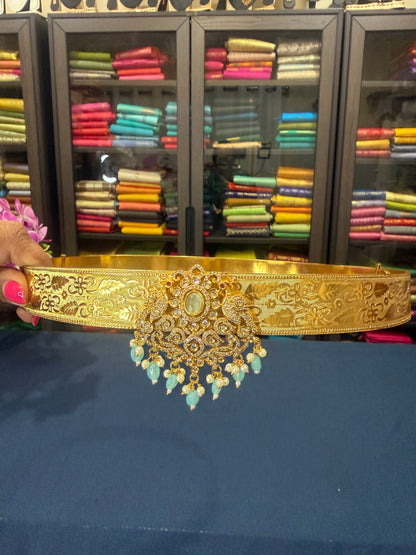 Brass Bridal Waist Chain Sari Belt Kamarbandh W3