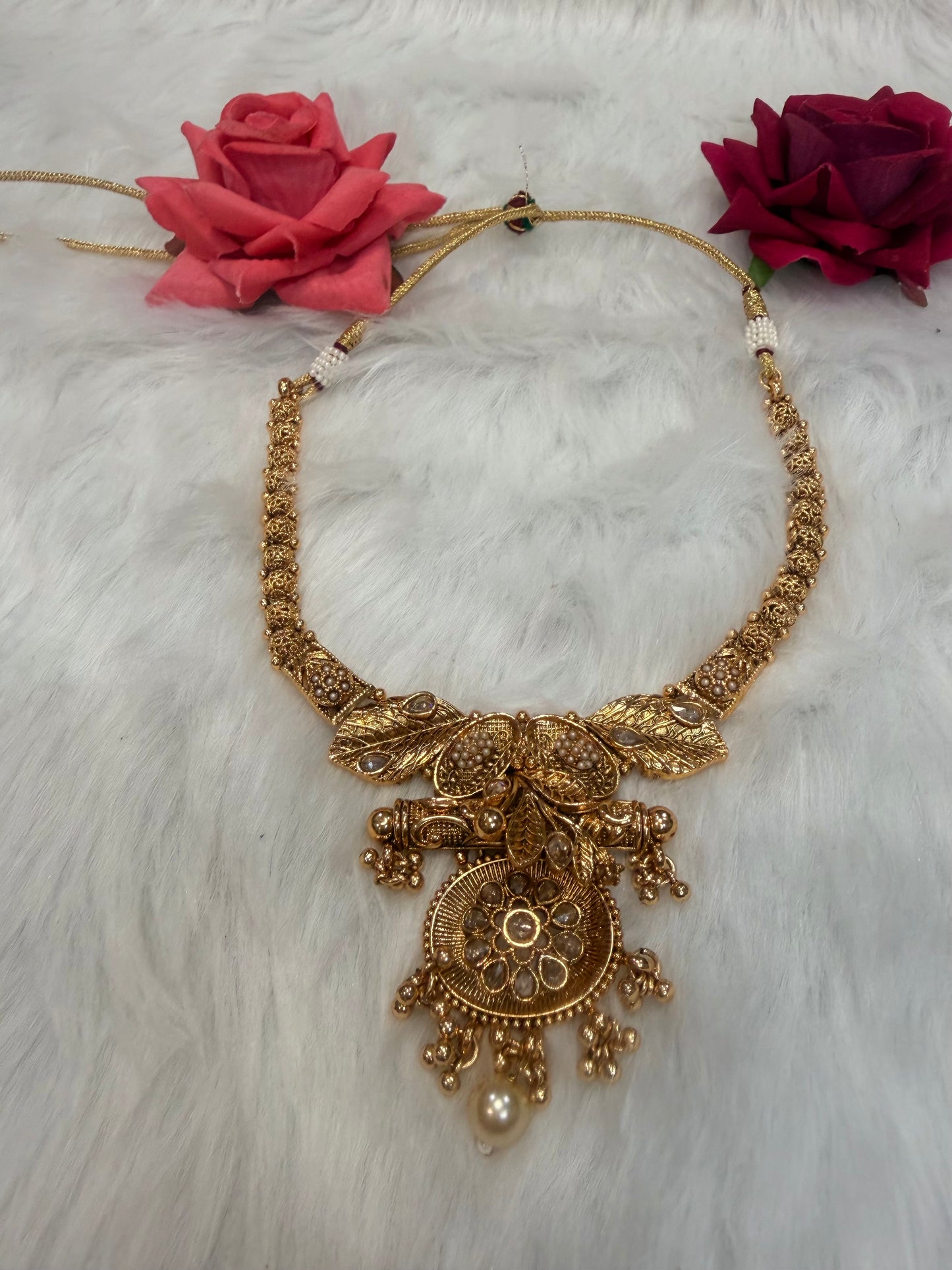 Traditional Indian Jewellery Brass Necklace N10