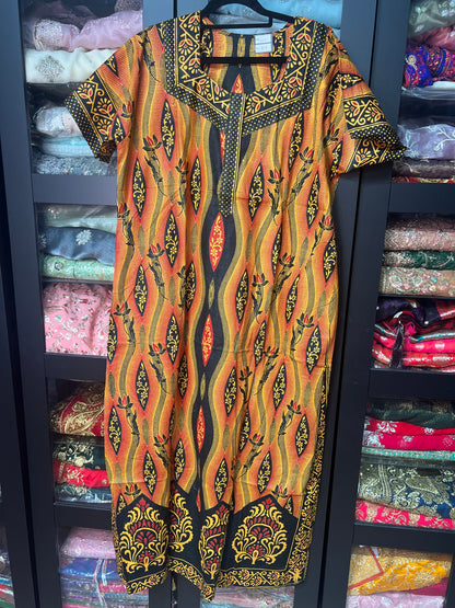 Free size Indian Cotton Nighty Nightgown NI21