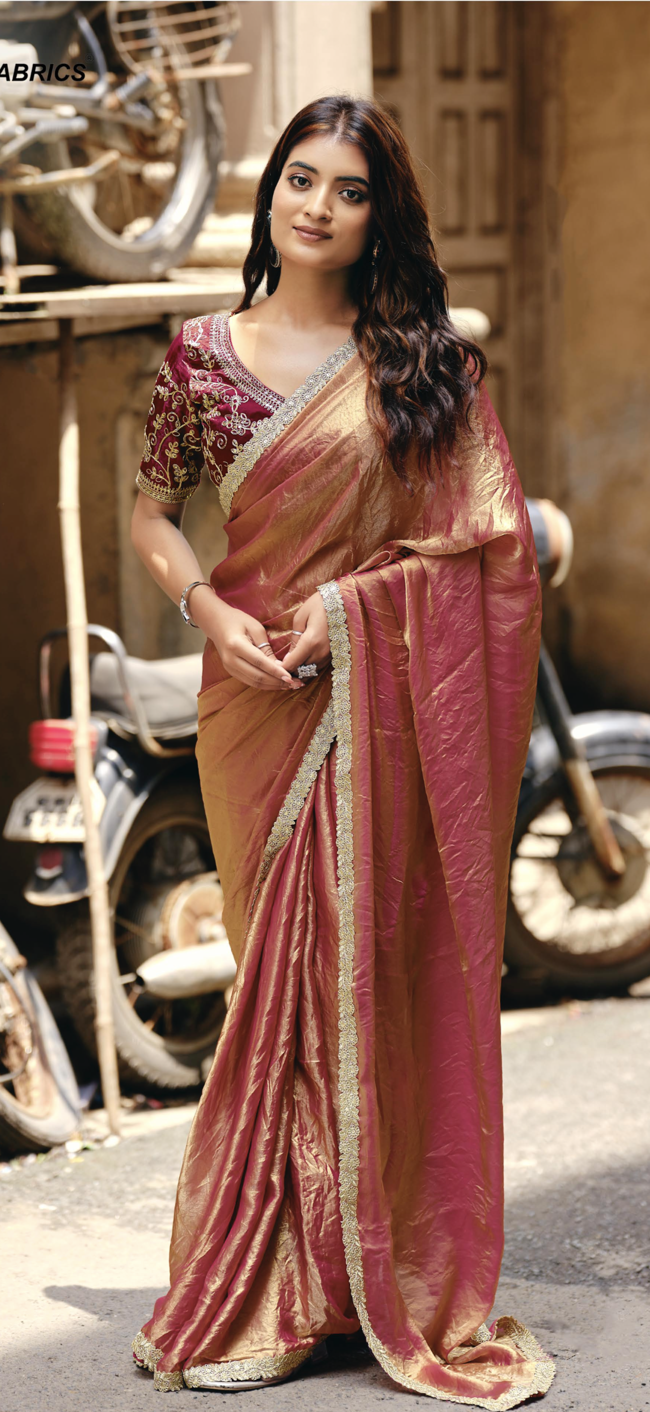 Indian Fancy Party wear Saree Fendi Silk Sari Green S137