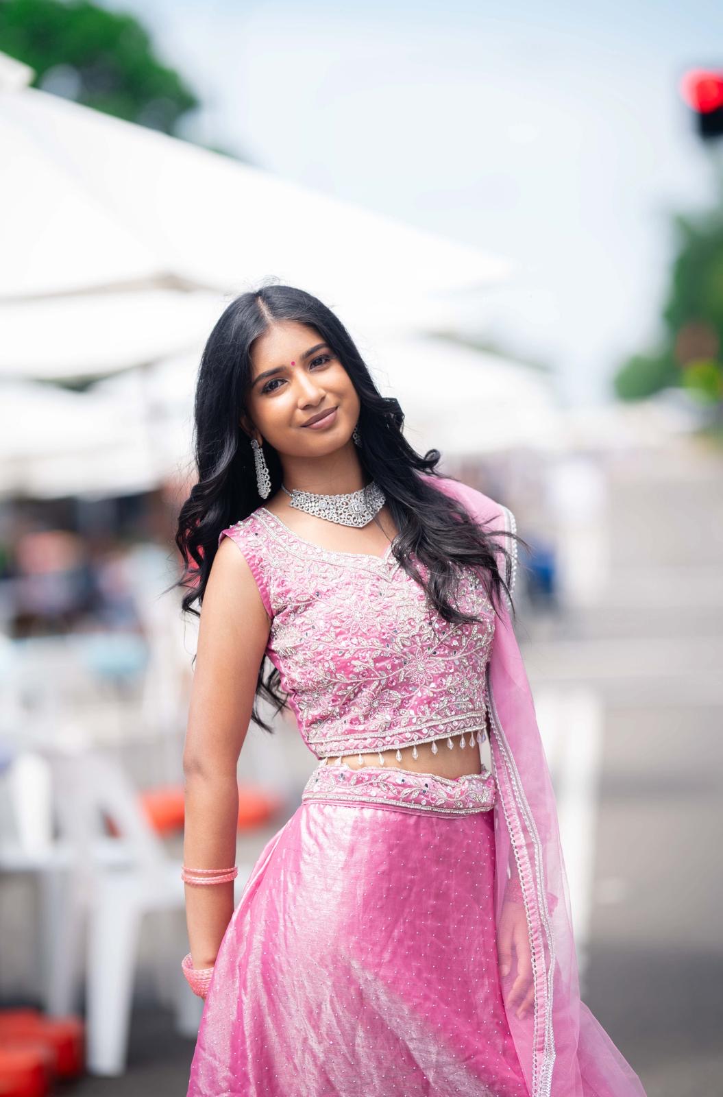 Small 36” Indian Lehenga Pink Lehnga L3