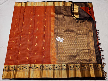 Kanchipuram Pure Silk Saree Bridal Indian Kanjivaram Sari SPK344