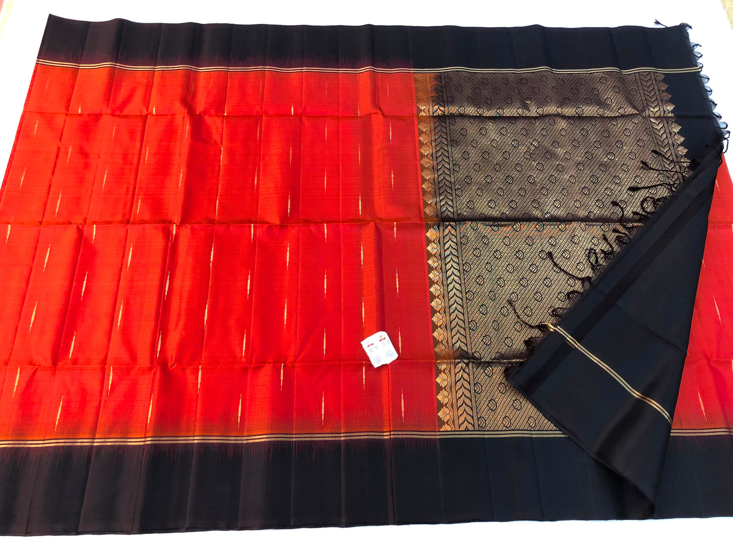 Pattu Soft Silk Indian Saree Pure Silk Sari Red Brown SS46