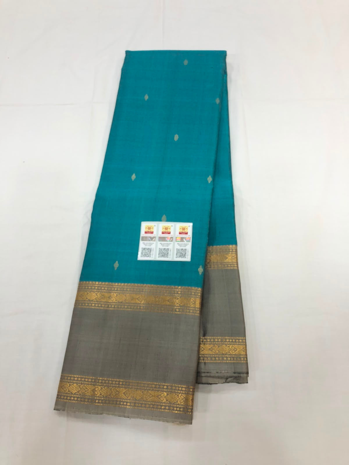 Vintage Kanchipuram Pure Silk Saree Bridal Indian Kanjivaram Sari SPK333