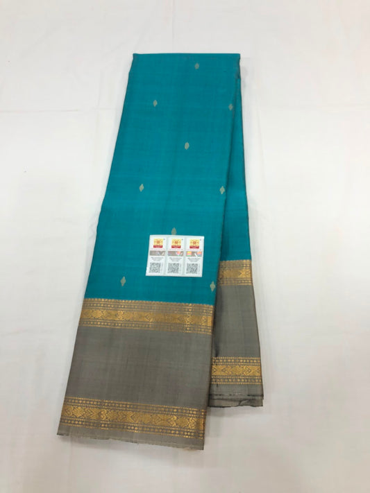Vintage Kanchipuram Pure Silk Saree Bridal Indian Kanjivaram Sari SPK333