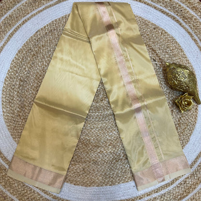 Men’s South Indian Vesti Ashai Silk Vetti Dhotti Sandalwood V26