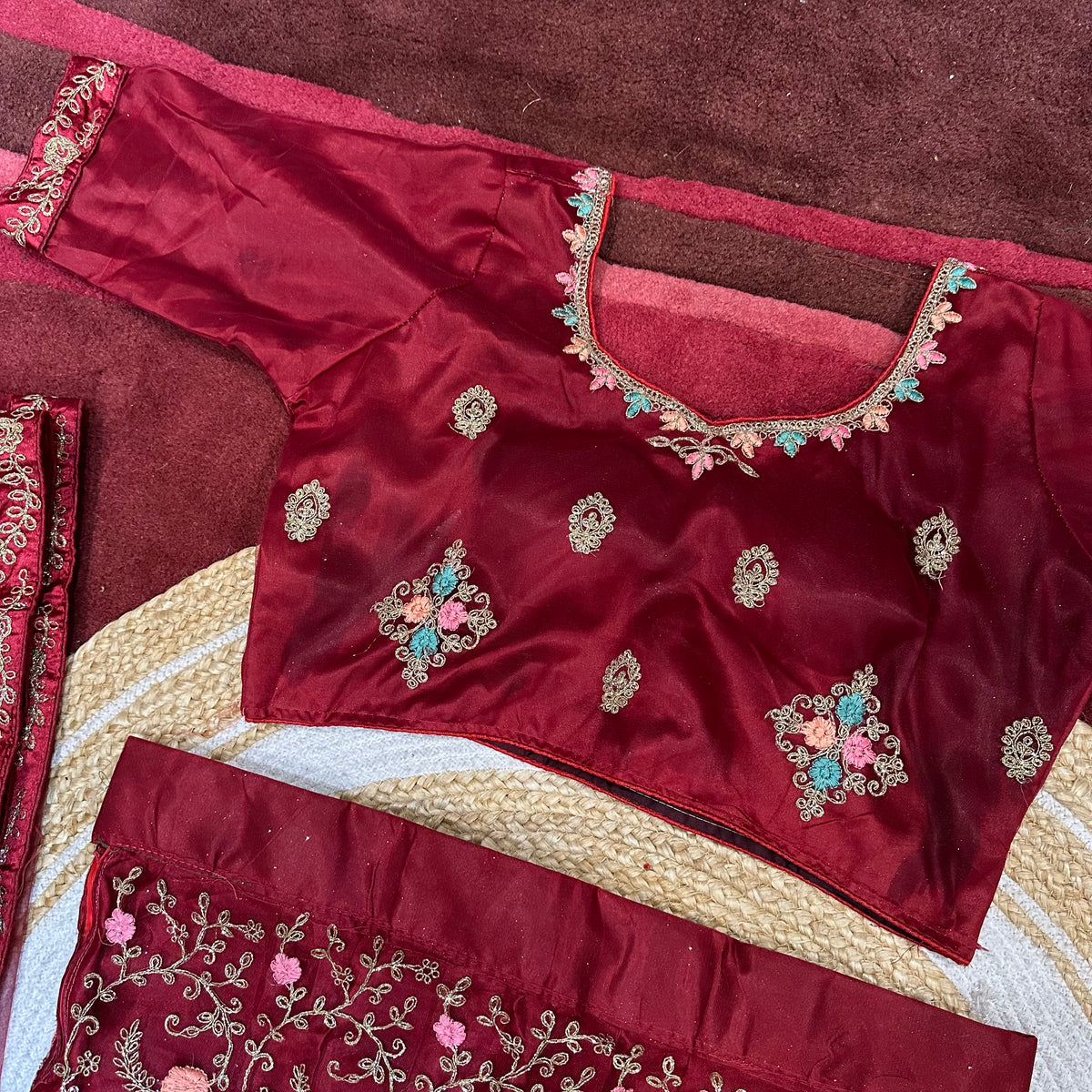 Indian velvet Lehenga Lehnga Diwali outfit Sydney Australia L13
