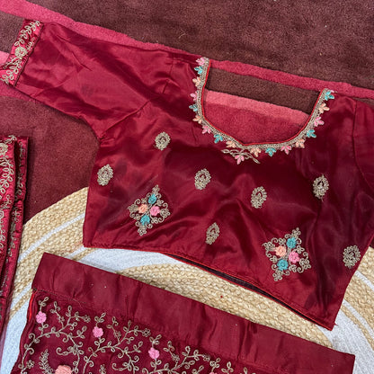 Indian velvet Lehenga Lehnga Diwali outfit Sydney Australia L13