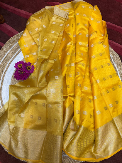 Yellow Sari Indian Saree S26
