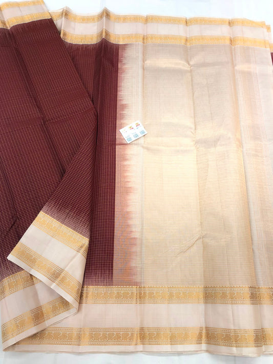 Kanchipuram Pure Silk Saree Bridal Indian Kanjivaram Sari SPK351