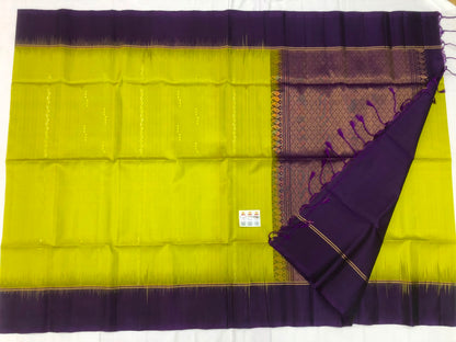Kanchipuram Pattu Soft Silk Indian Saree Pure Silk Sari Green| SS27