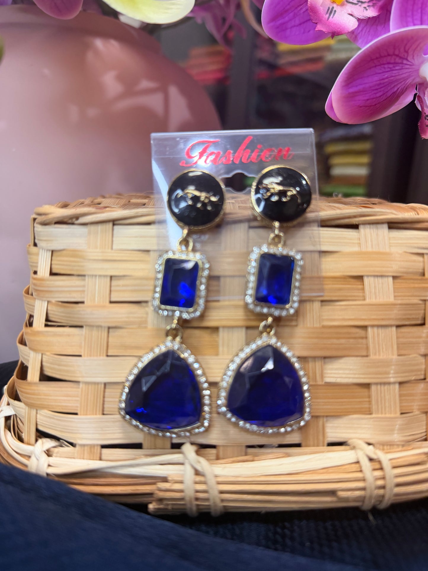 Purple Indian Sabyasachi Inspired Earrings Stylish Indian Jewellery E12