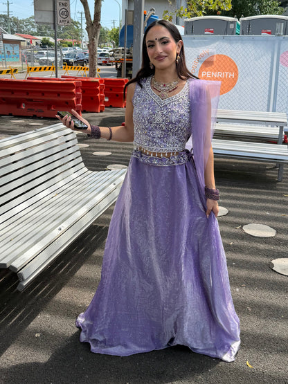 Small 36” Indian Lehenga Lavender Lehnga L2