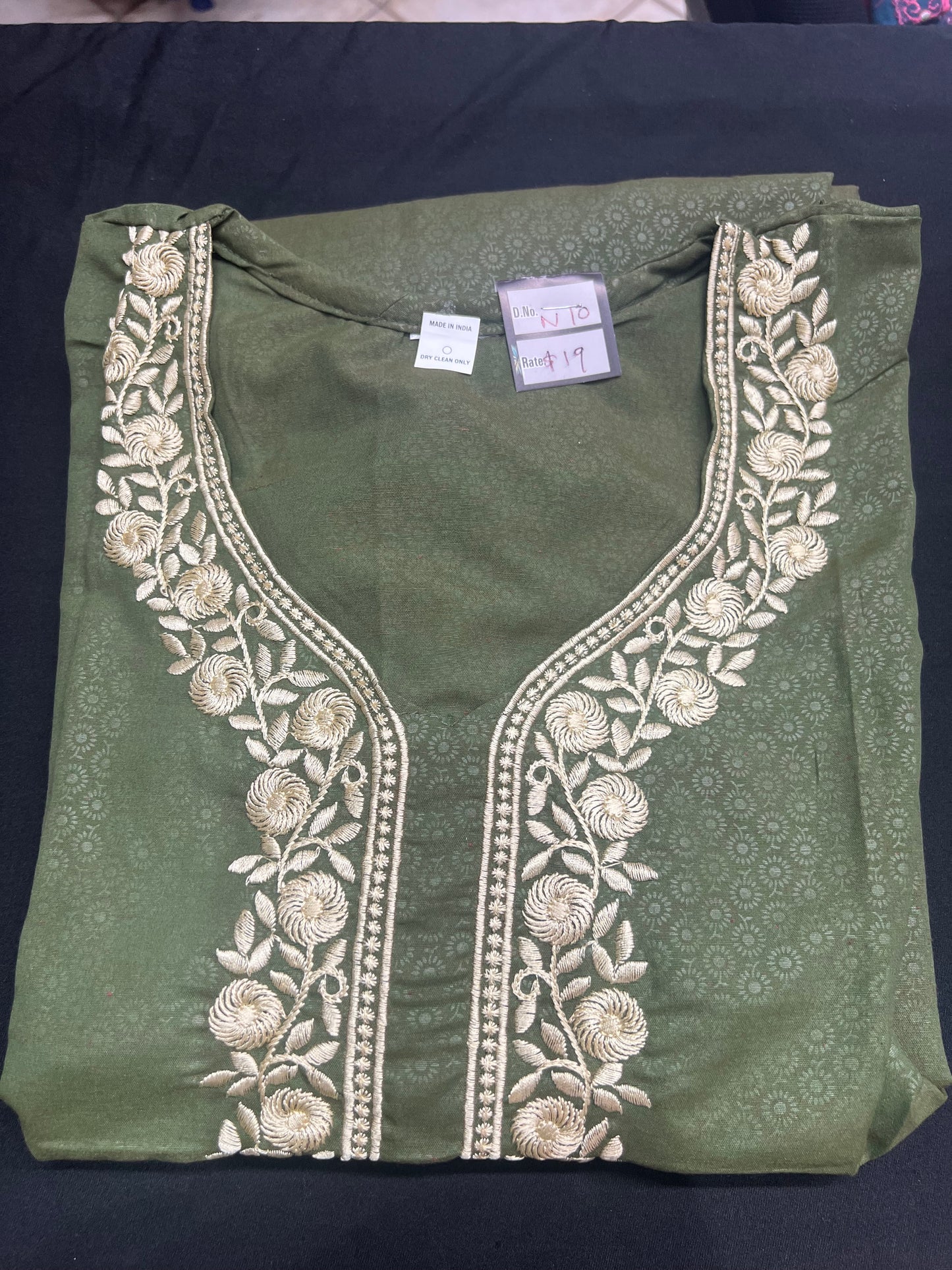 Free size Indian Cotton Nighty Nightgown NI10