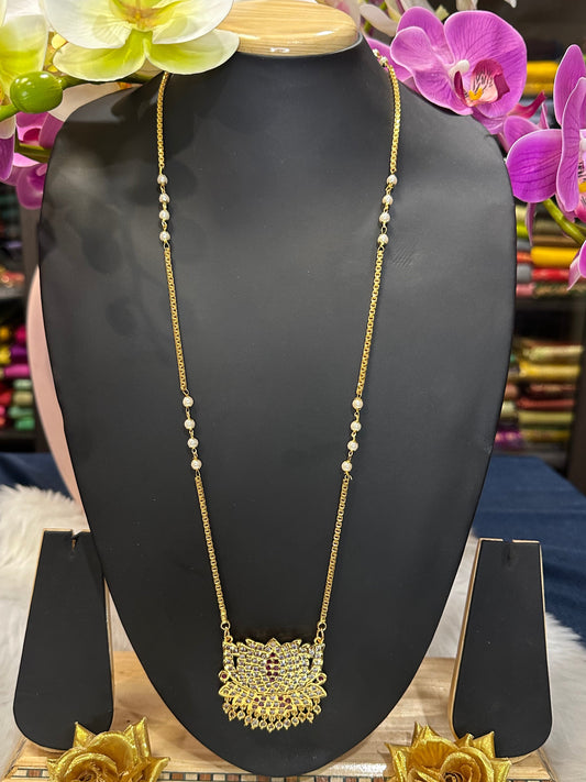 Impon Indian Necklace Pathakkam Haram Wedding Jewellery N22