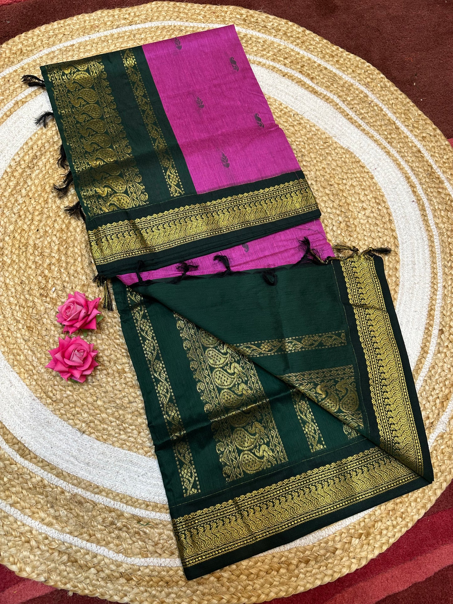 Kalyani Silk Cotton Traditional Sari South Indian Saree S140