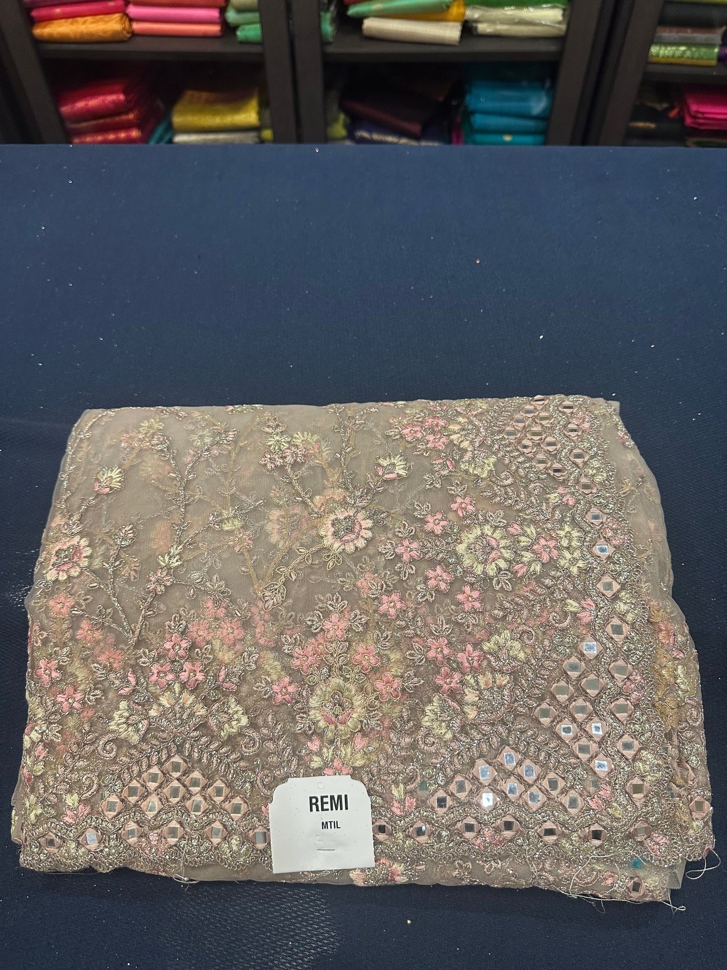 Pastel Pink Fancy Party wear Net Sari Indian Saree S80