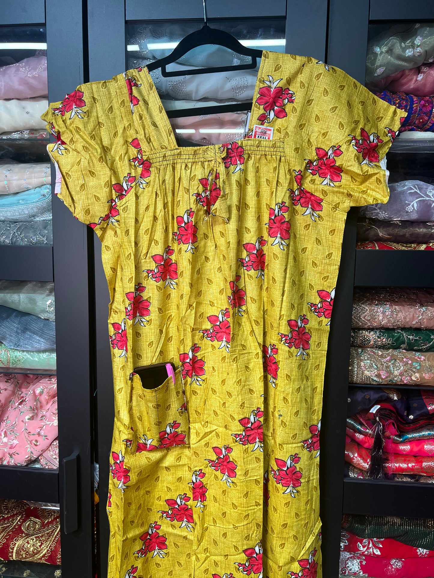 Free size Indian Cotton Nighty Nightgown NI3