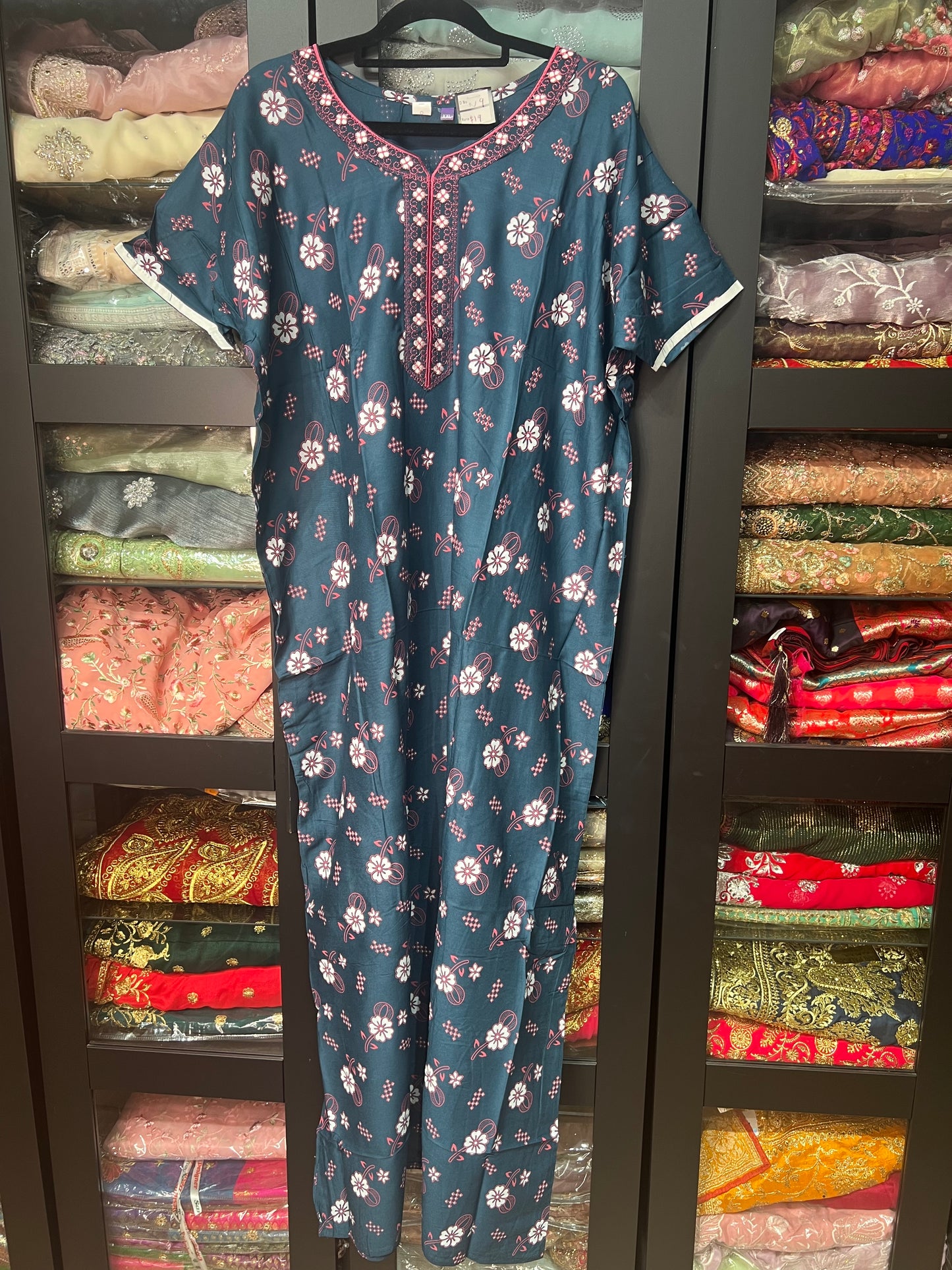 Free size Indian Cotton Nighty Nightgown NI9