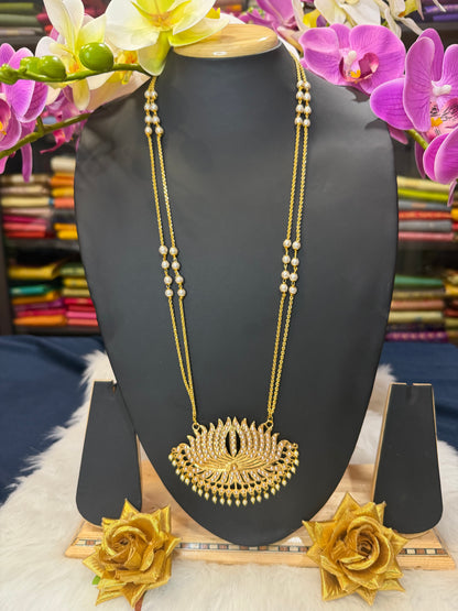 Impon Indian Necklace Pearls Pathakkam N16
