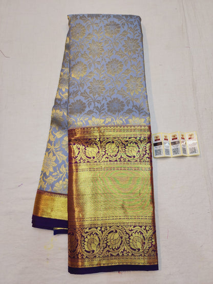 Kanchipuram Bridal Pure Silk Saree with Gold Zari Kanjivaram Sari| SPK088