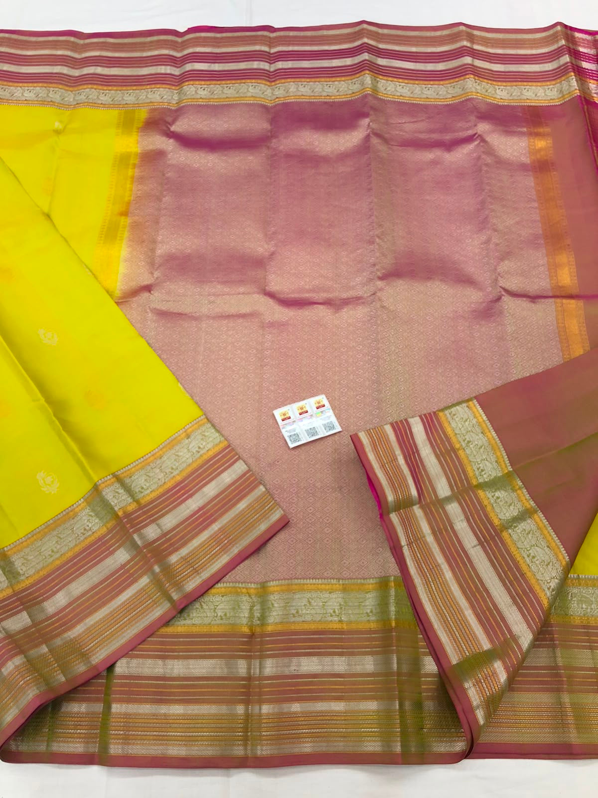 Kanchipuram Pure Silk Saree Bridal Indian Kanjivaram Sari SPK308