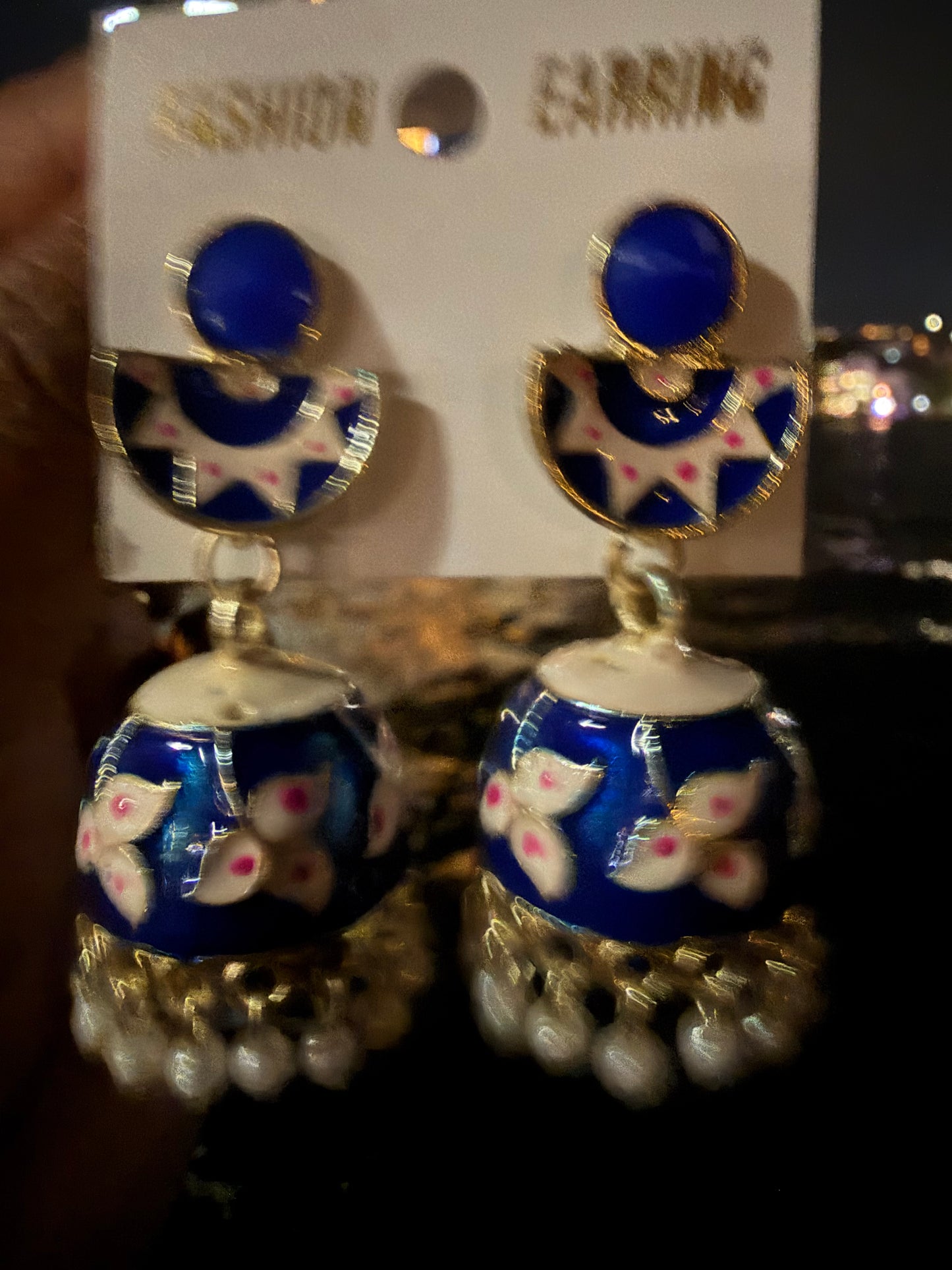 Jumka Gimikki Meenakari Indian Earrings Stylish Indian Jewellery E15