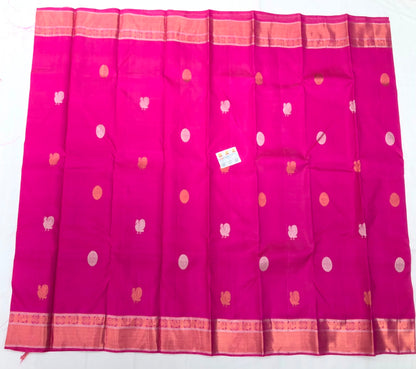 Kanchipuram Pure Silk Saree Bridal Indian Kanjivaram Sari SPK314