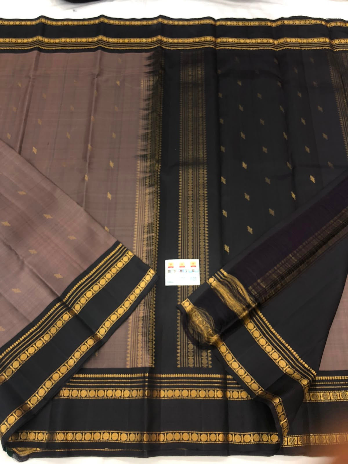 Vintage Kanchipuram Pure Silk Saree Bridal Indian Kanjivaram Sari SPK323