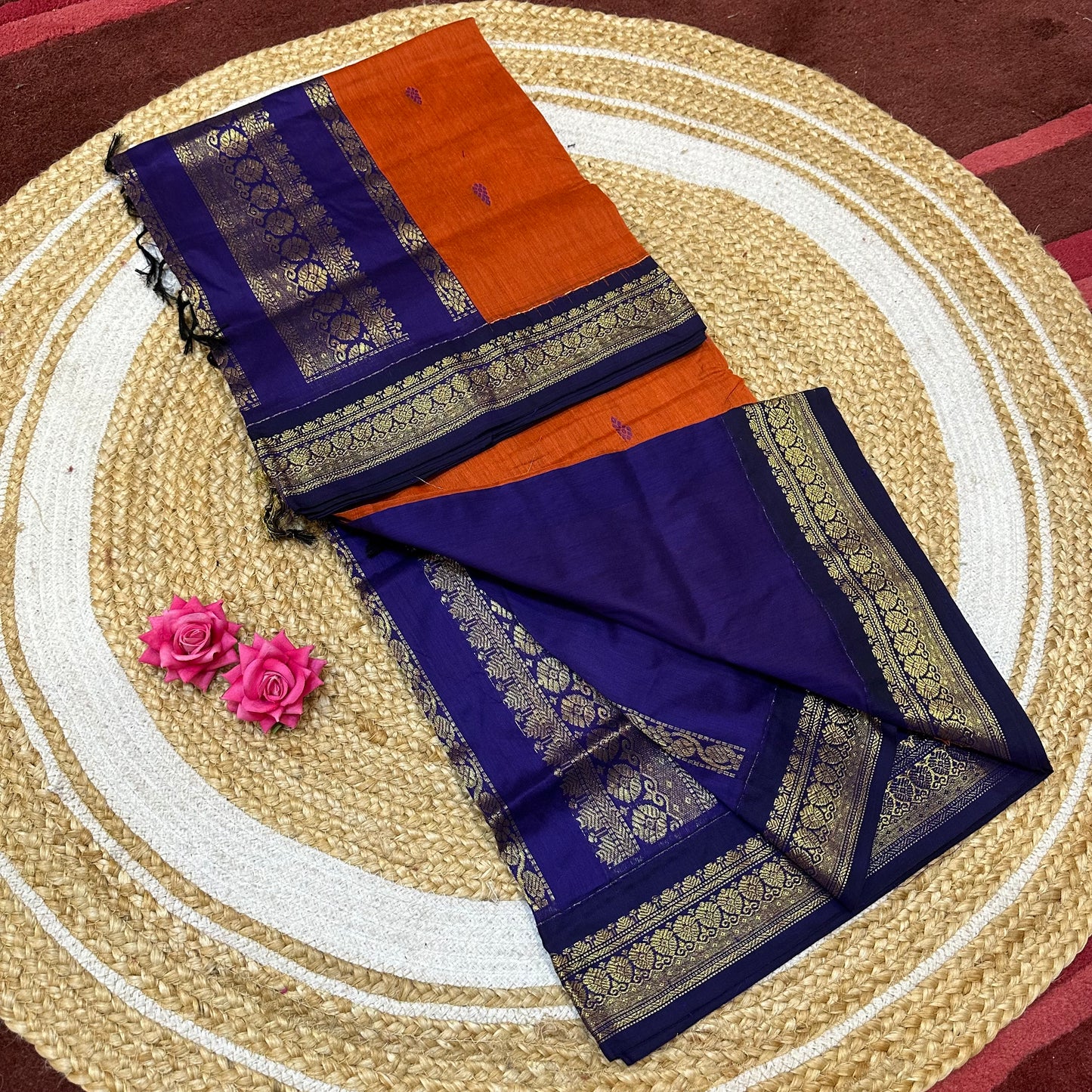Kalyani Silk Cotton Traditional Sari South Indian Saree S140