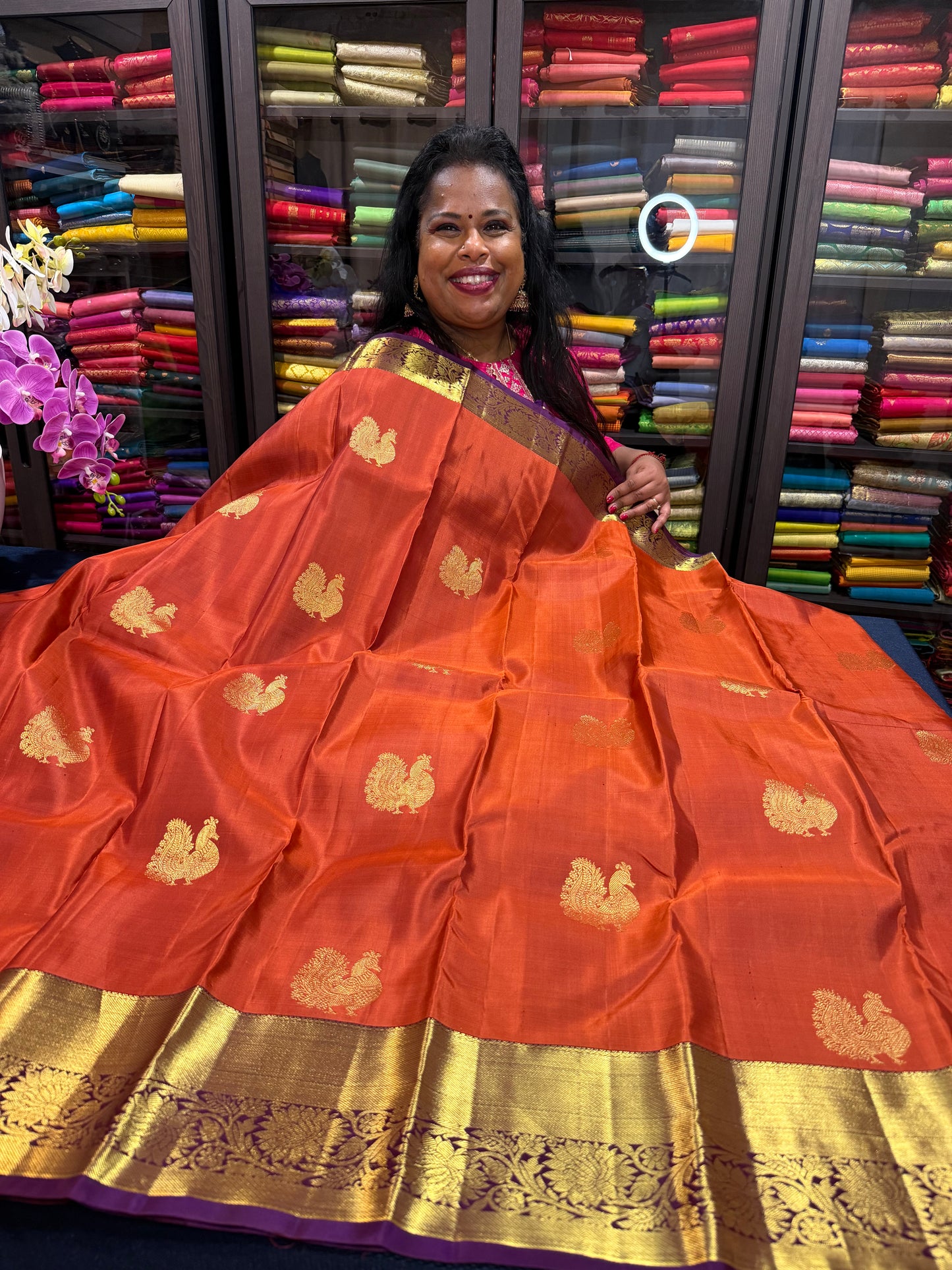 Bridal Kanchipuram Pure Silk Saree Kanjivaram Sari SPK462