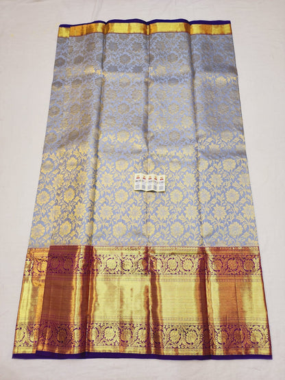 Kanchipuram Bridal Pure Silk Saree with Gold Zari Kanjivaram Sari| SPK088