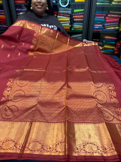Bridal Kanchipuram Pure Silk Saree Kanjivaram Sari SPK480