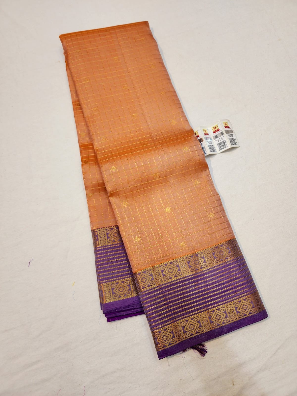 Kanchipuram Pure Silk Saree Bridal Kanjivaram Sari SPK254