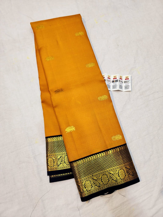 1g Gold Korvai Kanchipuram Pure Silk Saree Handloom Kanjivaram Sari| SPK183