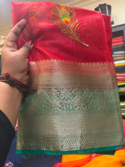 Sari Indian Bollywood Designer Party wear Saree Z11 Col 3 Green