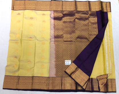 Kanchipuram Pure Silk Saree Bridal Indian Kanjivaram Sari SPK315