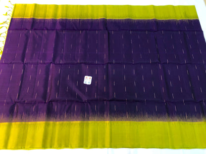 Kanchipuram Pattu Soft Silk Indian Saree Pure Silk Sari Purple | SS29
