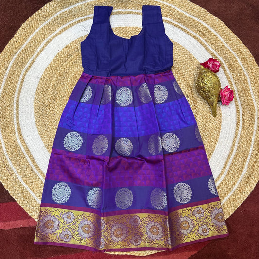 26” Size 5 Indian Lehenga Pattu Pavadai Sattai Skirt Top G35