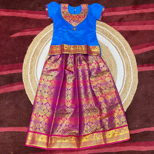 Indian Lehenga Pattu Pavadai Sattai Skirt Top G29