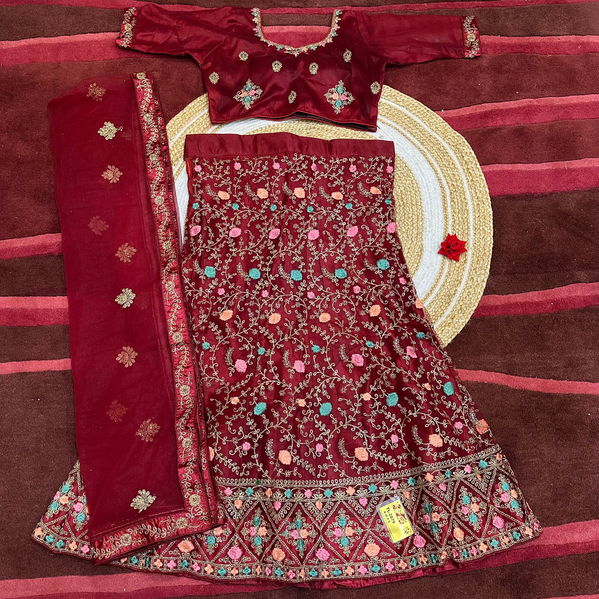 Indian velvet Lehenga Lehnga Diwali outfit Sydney Australia L13