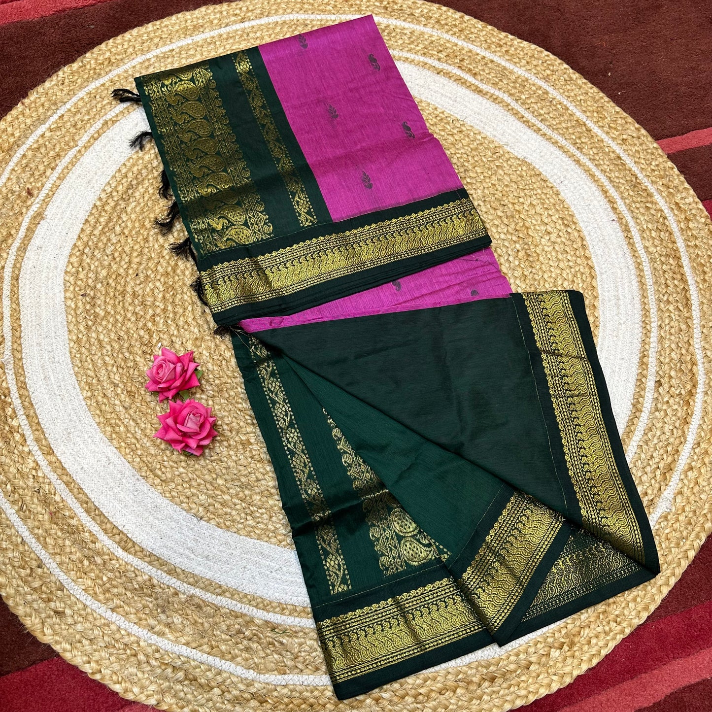 Kalyani Silk Cotton Traditional Sari South Indian Saree S140