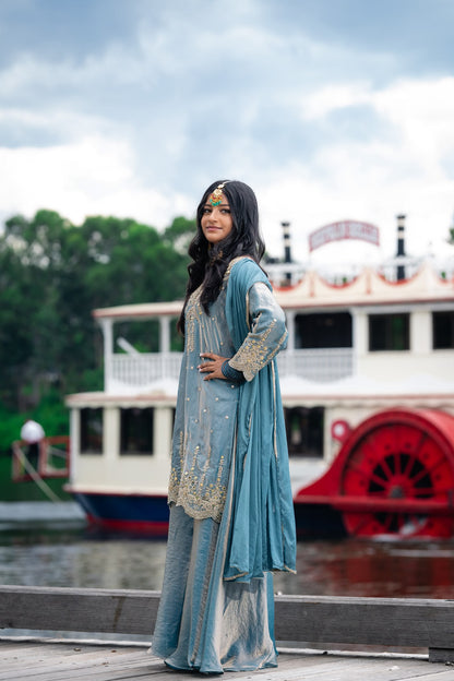 Indian Pakistani Outfit Salwar Kameez Bollywood stylish Diwali Suit S60