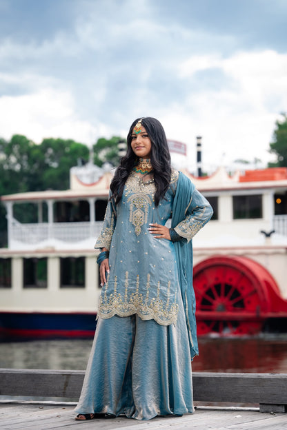 Indian Pakistani Outfit Salwar Kameez Bollywood stylish Diwali Suit S60