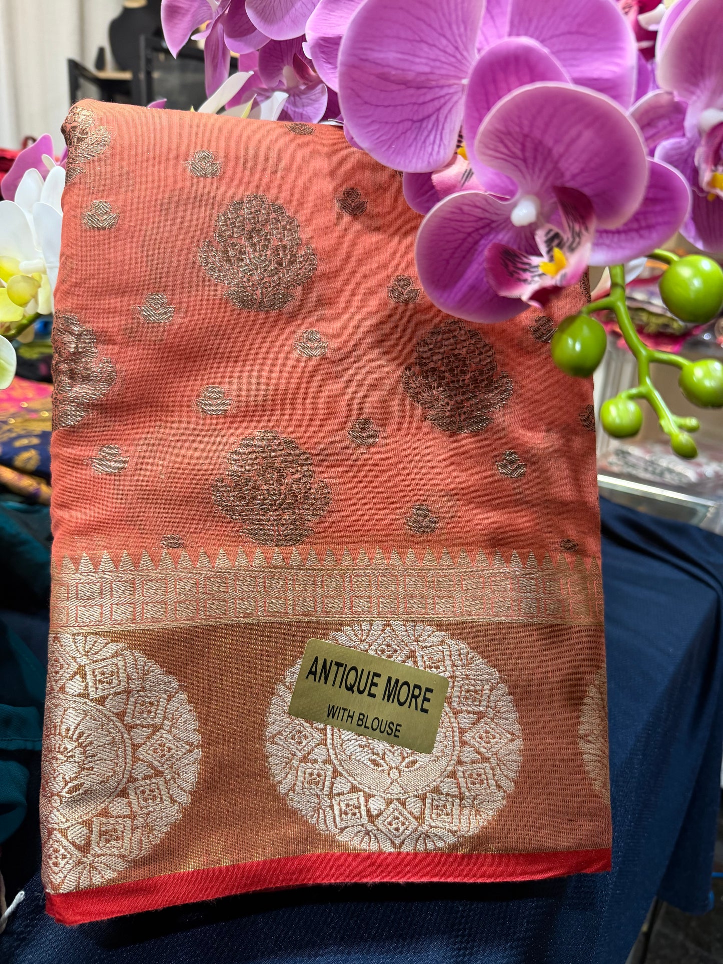 Silk Cotton Sari Indian Fancy Casual wear Saree SAR4
