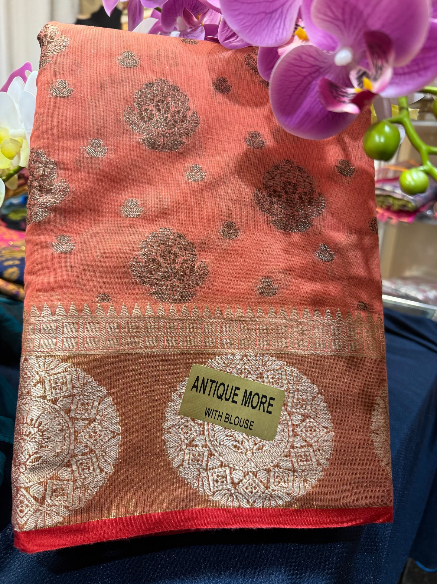 Silk Cotton Sari Indian Fancy Casual wear Saree SAR4